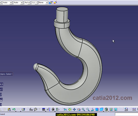آموزش پیشرفته مدل قلاب جرثقیل با کتیا آموزش پیشرفته مدل قلاب جرثقیل با کتیا