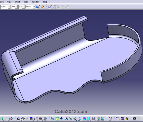 آموزش نحوه گسترش سطوح مدل در کتیا آموزش نحوه گسترش سطوح مدل در کتیا