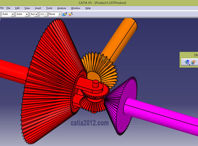 آموزش شبیه سازی حرکت چرخدنده مخروطی و مدلسازی آن در کتیا آموزش شبیه سازی حرکت چرخدنده مخروطی و مدلسازی آن در کتیا