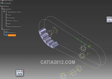 آموزش شبیه سازی حرکت تسمه در CATIA آموزش شبیه سازی حرکت تسمه در CATIA