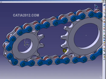 آموزش طراحی مونتاژ و شبیه سازی حرکت مدل زنجیر در CATIA آموزش طراحی مونتاژ و شبیه سازی حرکت مدل زنجیر در CATIA