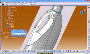 مدلسازی پیشرفته مدل بطری در نرم افزار کتیا