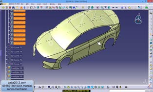 طراحی پیشرفته با نرم افزار catiaمدلسازی خودرو