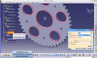 فیلم اموزش طراحی مدل چرخدنده با نرم افزار کتیا catia
