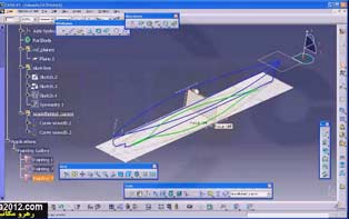 فیلم اموزش مدل پیشرفته قایق با نرم افزار catia