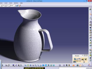فیلم اموزش مدل پیشرفته کوزه و نقشه کشی ان با نرم افزار catia