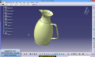 فیلم آموزشی کاربردی نقشه کشی در کتیاcatia
