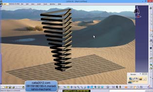 فیلم اموزش طراحی مدل توری چند ضلعی با نرم افزار کتیا catia